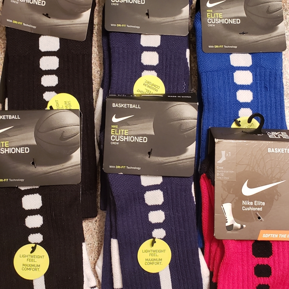 New Mens Nike Elite Basketball crew socks